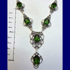 necklace.. green topaz-